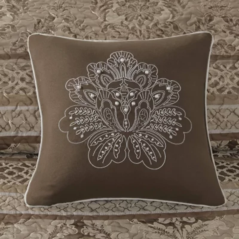 Madison Park Venetian 5 Piece Reversible Jacquard Bedspread Set