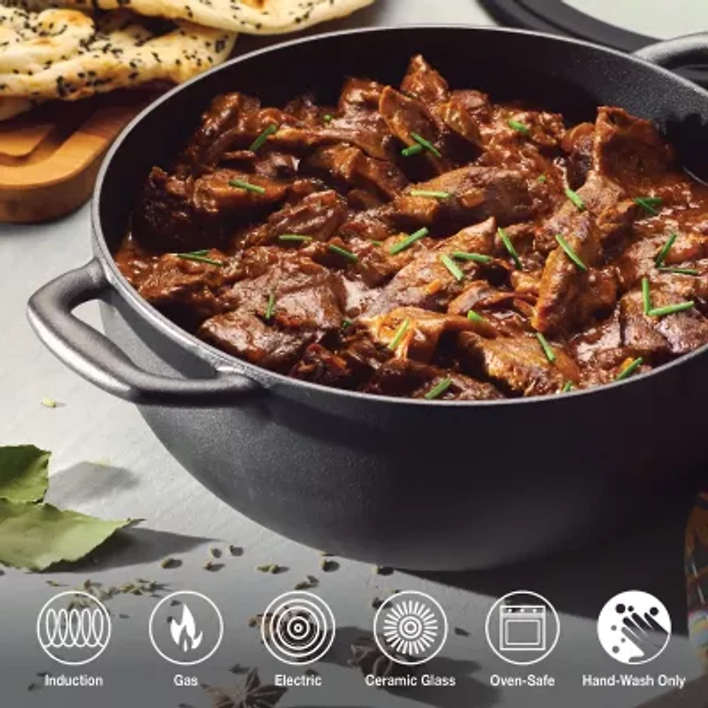 Tramontina Pre-Seasoned Cast Iron 3.9-qt. Kadai