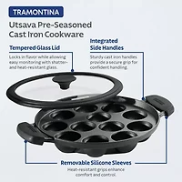 Tramontina Pre-Seasoned Cast Iron Paniyarakkal Pan