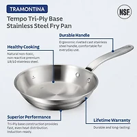 Tramontina Tempo Tri-Ply Stainless Steel 8" Frying Pan