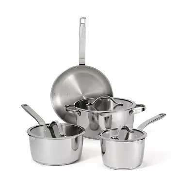Tramontina Tempo Tri-Ply Stainless Steel 7-pc. Cookware Set