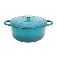 MegaChef Enameled Cast Iron 6.35-qt. Round Dutch Oven