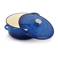 MegaChef Enameled Cast Iron 6.35-qt. Round Dutch Oven
