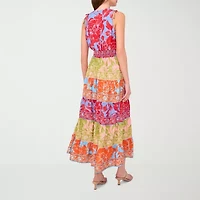 Sam And Jess Womens Sleeveless Floral Maxi Dress