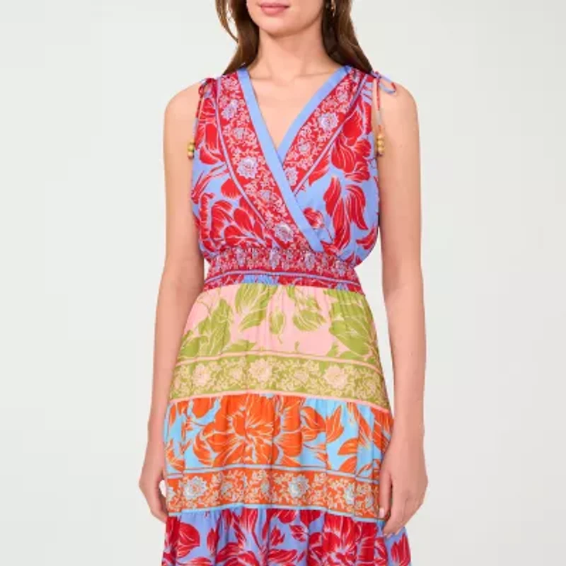 Sam And Jess Womens Sleeveless Floral Maxi Dress