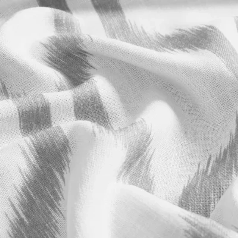 Elrene Home Fashions Renzo Geo Ikat Grommet Top Energy Saving Blackout Single Curtain Panel