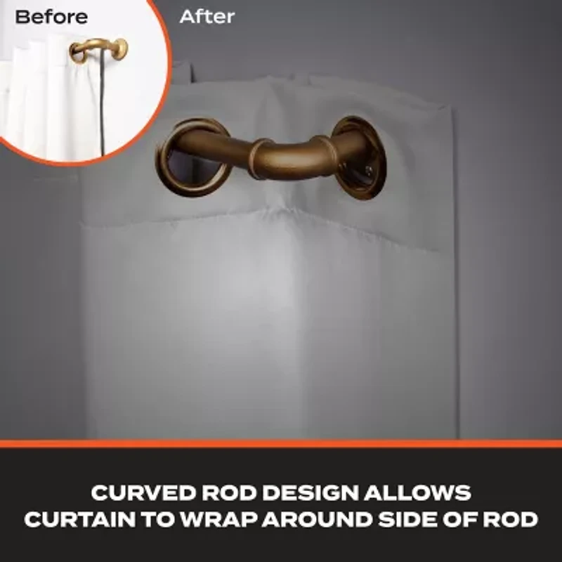 Sun Zero Room Darkening Bronn Industrial 3/4 Curtain Rod