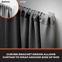 Sun Zero Wrap Around 3/4 Adjustable Curtain Rod