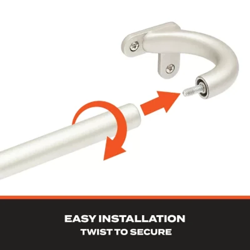 Sun Zero Wrap Around 3/4 Adjustable Curtain Rod