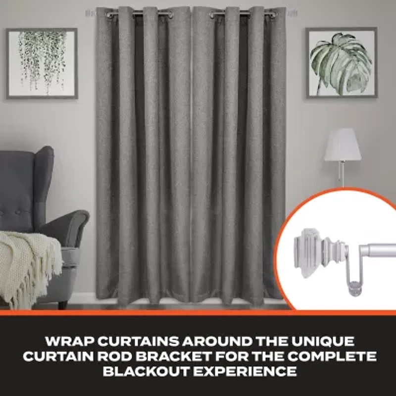 Sun Zero Faith 3/4 Adjustable Curtain Rod
