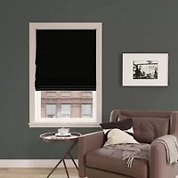 Sun Zero Pryer Energy Saving Cordless 100% Blackout Roman Shade