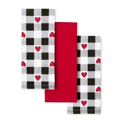 Martha Stewart Love Check 3-pc. Kitchen Towel Set