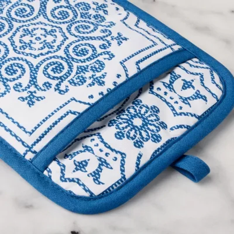 Martha Stewart Strie Medallion 2-pc. Pot Holder Set
