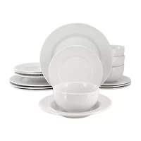 Elama Soyer 16 Piece 16-pc. Porcelain Dinnerware Set