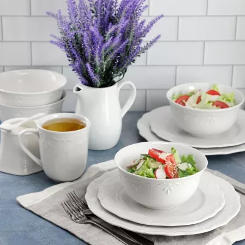 Elama Henryi 16 Piece 16-pc. Porcelain Dinnerware Set