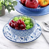 Elama Aurora 16 Piece 16-pc. Porcelain Dinnerware Set