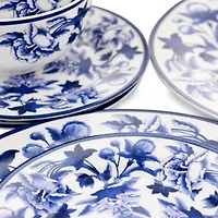 Elama Cattleya 16 Piece 16-pc. Porcelain Dinnerware Set