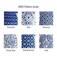 Elama Moxy 6 Piece Porcelain Salad Bowl