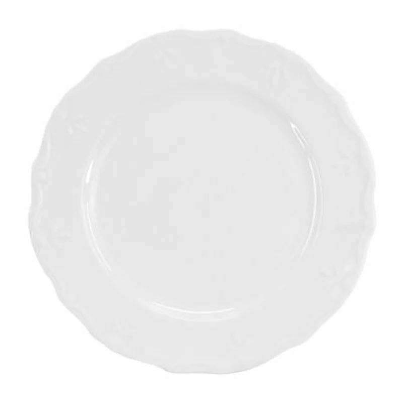 Elama Henryi 6 Piece 10.6 Inch 6-pc. Porcelain Dinner Plate