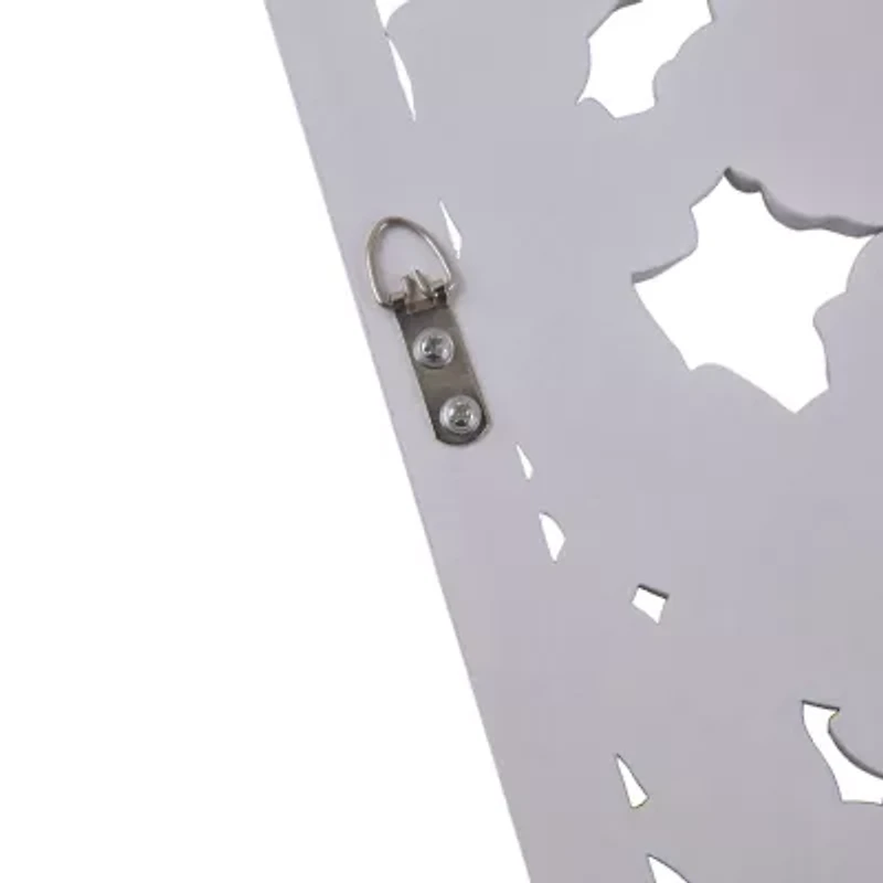 Madison Park Botanical Distressed Carved Wood 2-pc. Wall Art Set