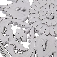 Madison Park Botanical Distressed Carved Wood 2-pc. Wall Art Set