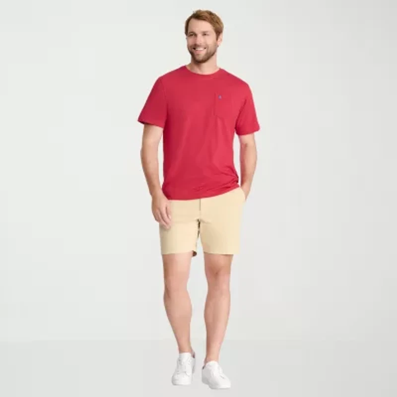 IZOD Saltwater Soft Wash Mens Crew Neck Short Sleeve T-Shirt