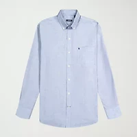 IZOD Performance Comfort Mens Long Sleeve Classic Fit Button-Down Shirt