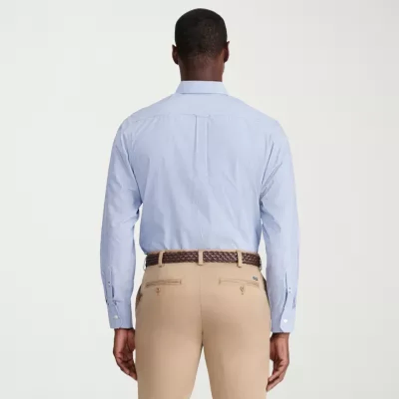 IZOD Performance Comfort Mens Long Sleeve Classic Fit Button-Down Shirt