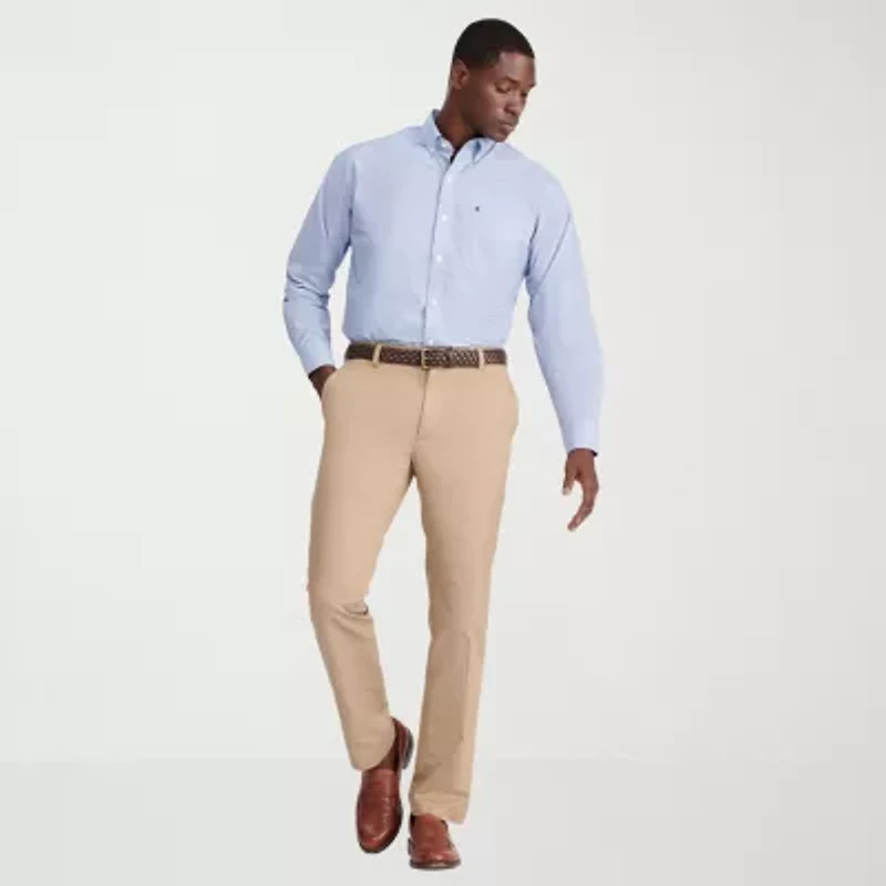 IZOD Performance Comfort Mens Long Sleeve Classic Fit Button-Down Shirt