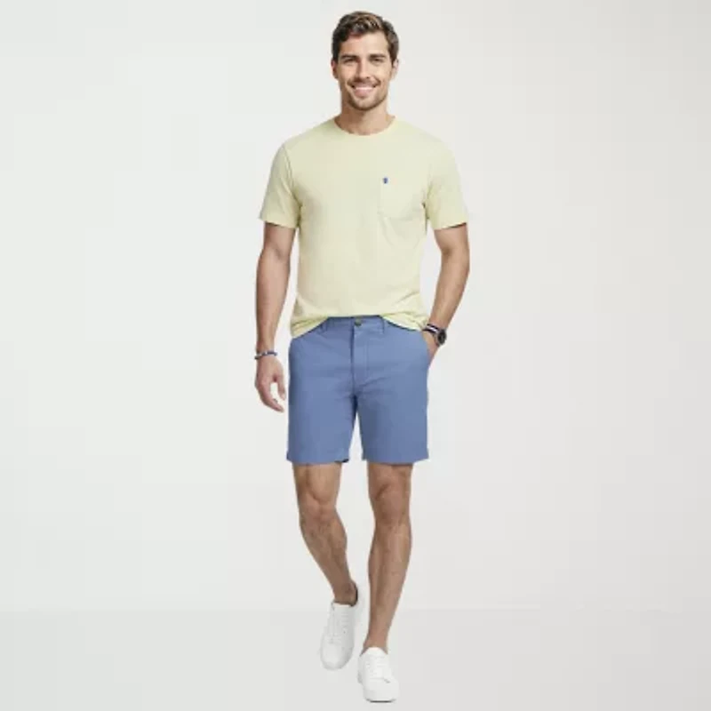 IZOD Saltwater Mens 9 1/2" Stretch Fabric Chino Short