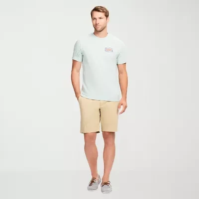 IZOD Saltwater Mens 9 1/2" Stretch Fabric Chino Short