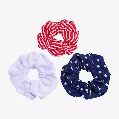 Mixit 3-pc. American Flag Stars & Stripes Scrunchie Hair Ties