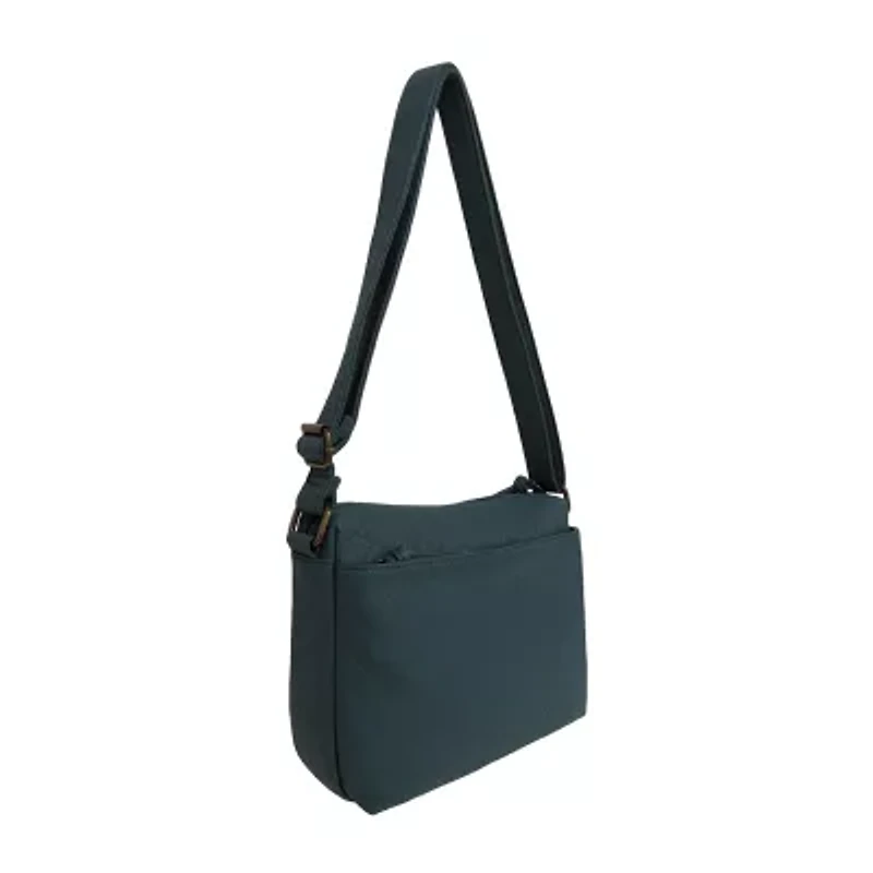Bueno of California Elephant Washed Double Zip Crossbody Bag