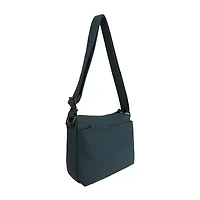 Bueno of California Elephant Washed Double Zip Crossbody Bag