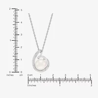 Womens White Cultured Freshwater Pearl Sterling Silver 18 Inch Pendant Necklace