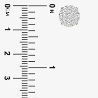 (J / I3) 3/4 CT. T.W. Natural White Diamond 10K Gold 8.7mm Oval Stud Earrings