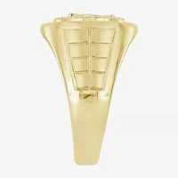 I / I2) Mens 1/ CT. T.W. Natural White Diamond 10K Gold Cocktail Ring