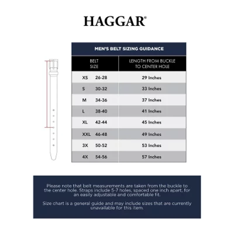 Haggar 35mm Fabric Mens Belt