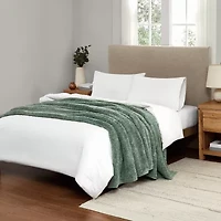 Brooklyn Loom Heathered Sherpa Blanket