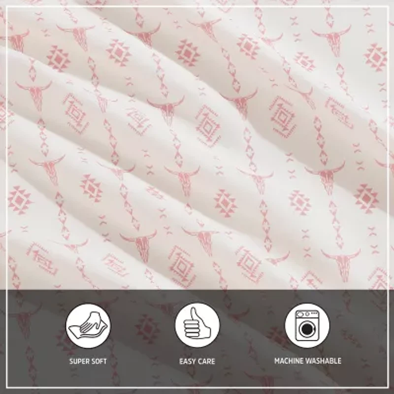 Wrangler Steer Head Stripe Sheet Set