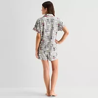 Disney Mjc Womens Mickey Mouse Short Sleeve 2-pc. Pajama Sets