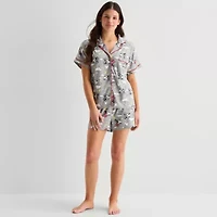 Disney Mjc Womens Mickey Mouse Short Sleeve 2-pc. Pajama Sets