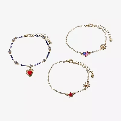 Mixit 4th Of July Womens 3-pc. Bracelet Set