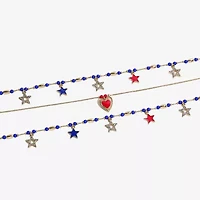 Mixit 4th Of July Charm Womens 3-pc. Bracelet Set
