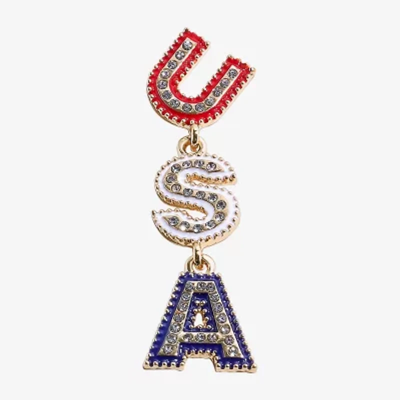 Mixit Usa Womens Drop Earrings