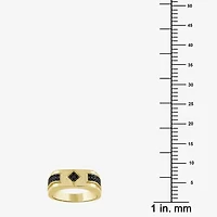 Black / I3) Mens 1/ CT. T.W. Natural Black Diamond 10K Gold Band