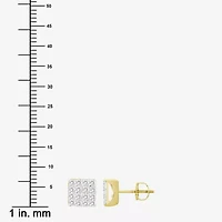 (J / I3) 1/2 CT. T.W. Natural White Diamond 10K Gold 6.9mm Stud Earrings