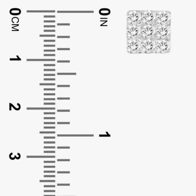 (J / I3) 1/4 CT. T.W. Natural White Diamond 10K Gold 5.2mm Stud Earrings