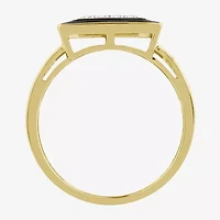 (J / I3) Mens 1/2 CT. T.W. Natural White Diamond 10K Gold Cocktail Ring