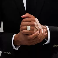 (J / I3) Mens 3/4 CT. T.W. Natural White Diamond 10K Gold Cocktail Ring